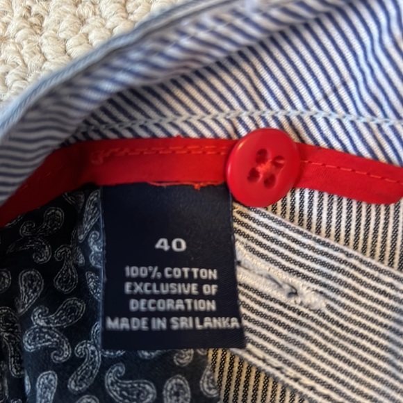 Men’s embroidered fish bones shorts - Picture 3 of 4